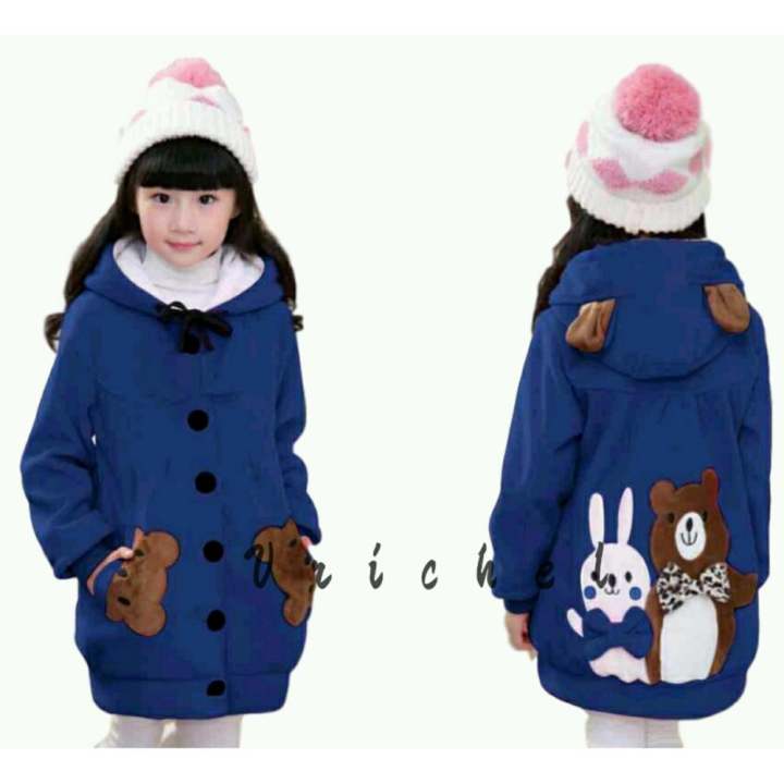 Vrichel Collection Jaket  anak  perempuan  Bear bunny 