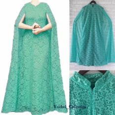 Vrichel Collection Kaftan Wanita Windi (Hijau Tosca)