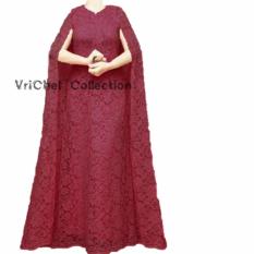Vrichel Collection Kaftan Wanita Windi (Maroon)