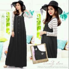 Vrichel Collection Set Maxi Overall Denim