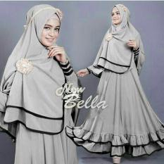 Vrichel Collection - Syari 2in1 Bella (Abu-Abu)