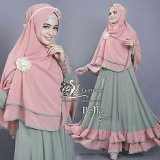 Vrichel Collection - Syari 2in1 bella (hijau - salem)