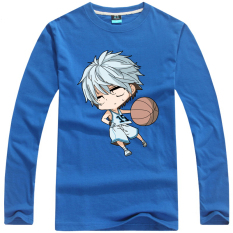 Kuroko bola basket baju kaos ukuran besar pakaian pria Lengan panjang anime Kuning Lai mendinginkan terlalu Tetsuya Akashi retribusi Vulcan pakaian