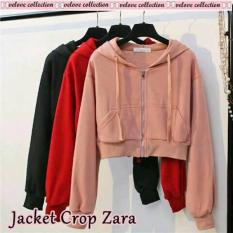 VV JACKET CROP BAJU WANITA DEWASA MURAH MODIS TERBARU CEWEK KEKINIAN GROSIR TANAH ABANG