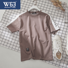 T-shirt W63 Korea Fashion Style Longgar Baju Kaos Pria Remaja (Khaki) baju atasan kaos pria kemeja pria