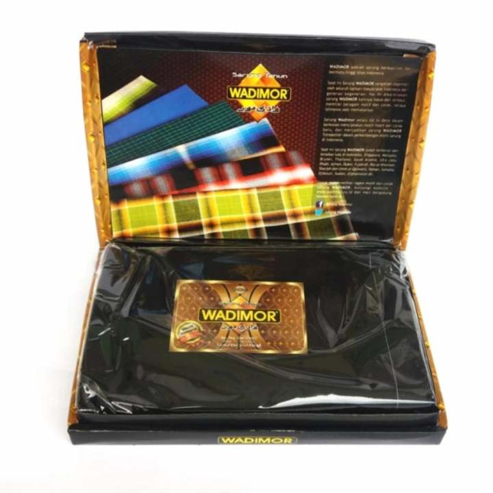 Wadimor Sarung Polos - Hitam: Membeli jualan online