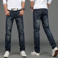 Pinggang, Panjang, Celana, Untuk, Pria, Kurus, Jeans087 #-Intl