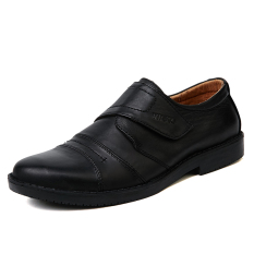 Wako Orang Tua Non-slip Sepatu Kulit (Hitam)