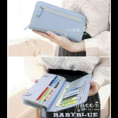 Wallet for Women / Dompet Wanita Zipper Up (Blue)