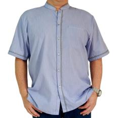 WAN Baju Koko Lengan Pendek Polos - BIRU MUDA