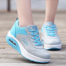 Busana Santai Wanita Sepatu Kets Sepatu Olahraga Sepatu Lari Sepatu Berjalan Biru