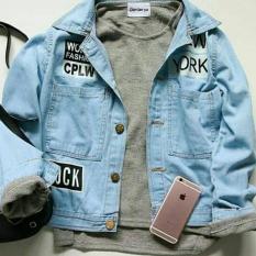 WDSTORE New Jaket Denim Wanita Oversize Korean Rock and Roll_Bioblits