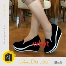 Wedges GM1053 EF-135 Hitam PROMO! Sepatu Sandal Wanita Terlaris