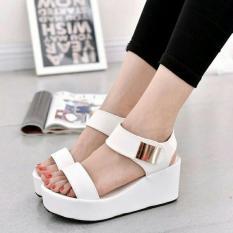 Wedges Terbaru wedges wanita BAHAN kulit silky 7cm 37-40 N9