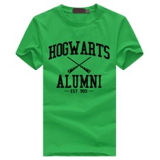 Weiliang Hogwarts Terinspirasi Siswa Magic Pendek T-Shirt untuk Mens American Apparel Kaos Lucu Hijau-Intl