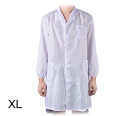 Jas Lab Putih Unisex Dokter Rumah Sakit Medis Seragam M/L/XL untuk Kostum Pesta-Intl
