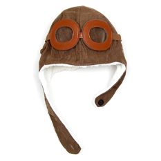 Hangat musim dingin anak Beanie Earflap hat topi Pilot Penerbang untuk Gaya 2 yg 5 tahun anak-anak berusia kopi