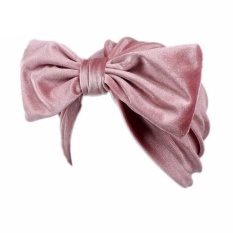 Wanita Bow Kanker Kemo Hat Beanie Scarf Serban Kepala Membungkus Cap PK-Intl