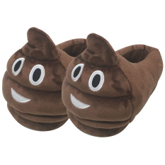 Wanita Kartun Wajah Ekspresi Gaya Musim Dingin Indoor Plush Slipper Lembut Hangat Plush Sandal Ukuran Rata-rata untuk CN 36-40 /EU 36-40/US 5-9 Gaya F-Intl