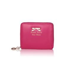 Mode untuk Wanita Dompet Imut Dompet Clutch Tas Kecil Pendek Pemegang Kartu PU Hot Pink