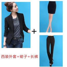 Wanita Modis Elegan Ramping Blazer Wanita Lengan Panjang Kerah Satu Tombol Blazer Jaket Wanita Pendek Perapi Wanita Blazer Mantel- internasional