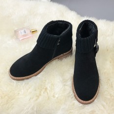 Wanita Fashion Baru Sepatu Kasual Gaya Sekolah Zip Tide Sepatu untuk Anak Perempuan Soft Motorcycle Ankle Boots-Intl
