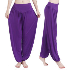 Harem Wanita Yoga Celana Bloomers Tari Perut Nyaman Longgar Lebar Celana