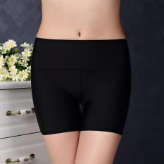 Wanita Es Sutra Modal Celana Safety Tari Yoga Sport Pendek Legging Celana Dalam Boxer Boyshort (Hitam)