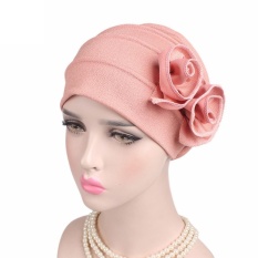 Wanita Ladies BoHo Kanker Hat Beanie Scarf Serban Kepala Membungkus Cap PK-Intl
