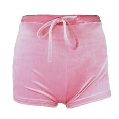 Untuk wanita pinggul lebih hangat untuk musim dingin flanel celana pendek untuk wanita lembut elastis Clubwear tinggi pinggang celana piyama celana pendek kolor panas untuk tidur malam Club pesta untuk berolahraga rekreasi harian pake ukuran L berwarna m