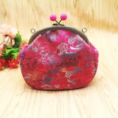 Wanita Wanita Vintage Jaman Dulu Dompet Kanvas Kecil Dompet Tekuk Dompet Tangan Panas-Internasional