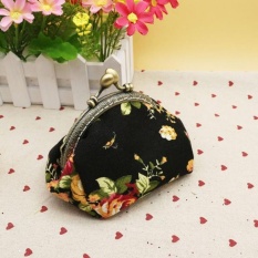 Wanita Wanita Vintage Jaman Dulu Bunga Pengait Dompet Kecil Tas Tangan BK-Intl