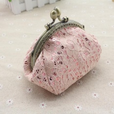 Wanita Wanita Vintage Jaman Dulu Renda Pengait Dompet Kecil Tas Tangan PK-Intl