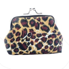 Wanita Wanita Vintage Jaman Dulu Leopard Pengait Dompet Kecil Tas Tangan 3-Intl