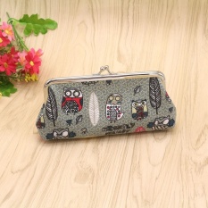 Wanita Wanita Vintage Jaman Dulu Burung Hantu Pengait Dompet Kecil Tas Tangan Gy-Intl