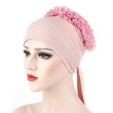 Women Muslim Flowers Hat Chemo Cap Hair Loss Head Scarf Wrap Hijib Cap PK - intl