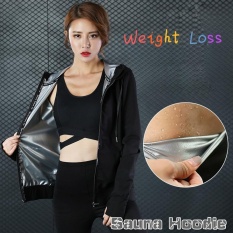 Wanita Baru Teknologi Ion Perak Lapisan Pinggang Tummy Hoodie Jaket Terbaik untuk Menurunkan Berat Badan Ketika Yoga/Lari/Kebugaran /Bersepeda-Internasional