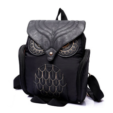 Hantu Perempuan Bentuk Tutup Ritsleting Ransel Di Atas Saku Tas-Tas Mahasiswa Solidcolor Hitam
