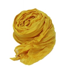 Women Pashmina Scarf Soft Wrap Shawl Scarf Long Stole Crinkle Candy Colors - intl