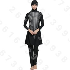 Wanita Plus Ukuran Baju Renang Muslim Pantai Mandi Setelan Muslimah Baju Renang Islami Berenang Berselancar Pakaian Olahraga Pakaian Saman Mandi Muslim internasional