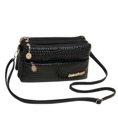 Tas Selempang Wanita PU (Hitam)