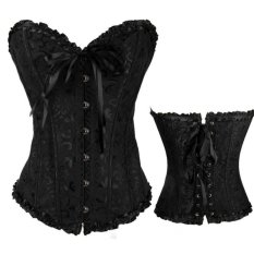 Wanita Satin Bustier Korset Gaun Pengantin Dorong Hingga Shapewear Plus Ukuran S-6XL-Internasional