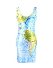 Wanita Seksi Pribadi Baju Atasan Tanpa Lengan Peregangan Bodycon Gaun Mini Gaun Matahari 9 Jenis-Intl