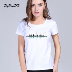 Women T Shirt 2018 Summer Style Music City Design Music Man Casual Ph0198 Cotton In Women White - intl