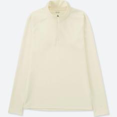 UNIQLO WOMEN T-SHIRT WARM DRY EX HALF RETSLETING (PJG) - XL