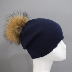 Women Winter Pearl Crochet Hat Fur Wool Knit Beanie Raccoon Warm Cap GY MAC XS 844 - intl