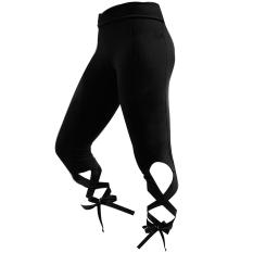 For Exercises untuk Wanita, China Celana Legging Pendek Elastis Kurus Langsing For Exercises Atletik Luar Ruangan Rumah Yoga Celana Joging Balutan Celana Ketat Celana For Exercises Rekreasi For Exercises SAT Ukuran L Warna Hitam-Internasional