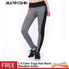 Wanita Yoga Celana Olahraga Kebugaran Elastis Latihan Tights Workout Menjalankan Celana Breathable Slim Legging-Intl