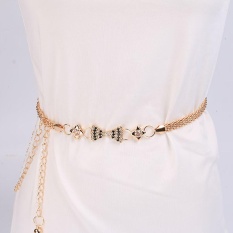 Wanita Lady Fashion Rantai Logam Gaya Belt Body Chain-Internasional