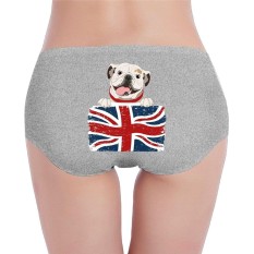 Women's Organic Cotton Hipster English Bulldog Basic Panties/Briefs Underwear - intl